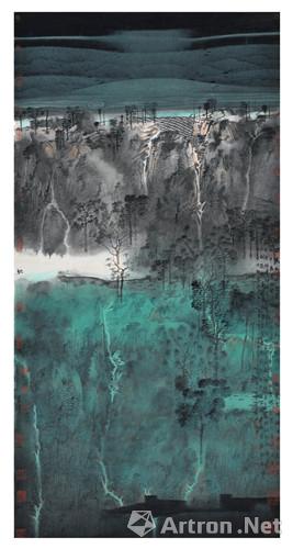 卢禹舜 天地大美 心驰神往 笔遂墨顺7 136cm×68cm 2011 新