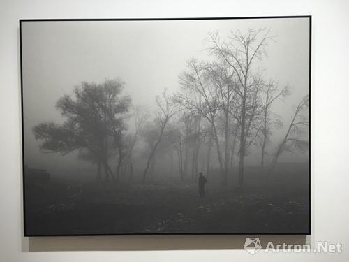 此次佩斯香港的展览中,海波以家园为题材创作的"北方"系列展现了他对