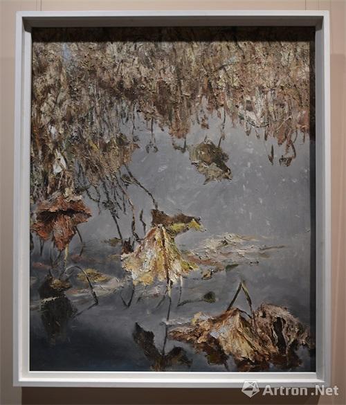 《残荷》王启荣 油画