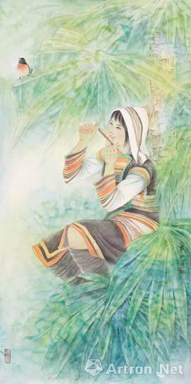 崔虹 民族之花《春曲》基诺族 13668cm