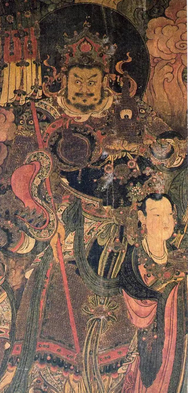 《北方多闻天王 法海寺壁画|局部