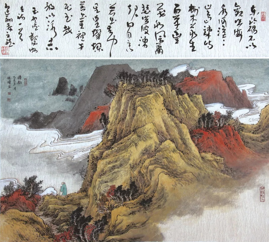 毛保增山水作品 评选的形式,在 油画,水墨,雕塑装置和多媒体四个门类