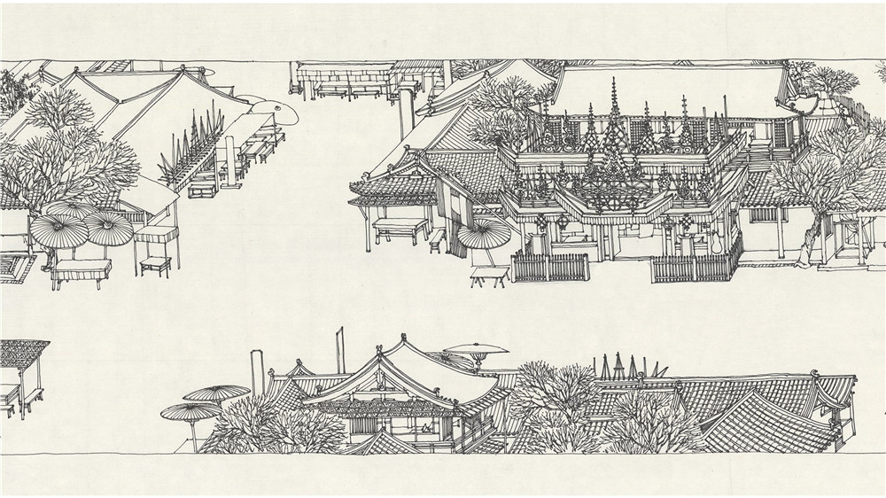 人迹消隐的城市——建筑师朱小地临摹空城版《清明上河图》