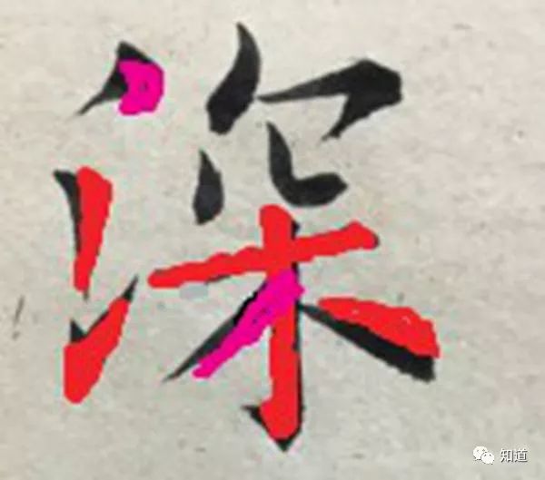知道书画|深字:三点的右倒与木竖的左倒是相互"对支"的 43