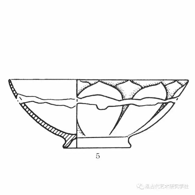 清凉寺汝窑遗址出土ff型莲瓣碗线图