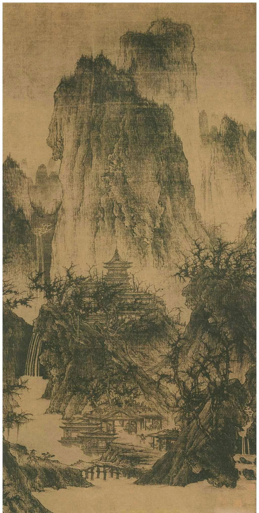 政治,经济,文化  等因素的影响  又各有千秋  北宋山水画—全景式构图