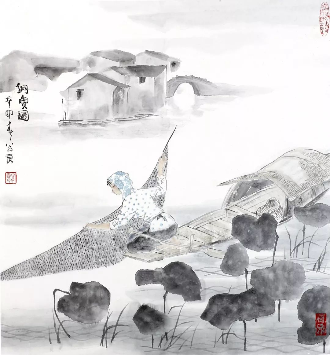 水乡江南—张谷良浙派人物画艺术品鉴