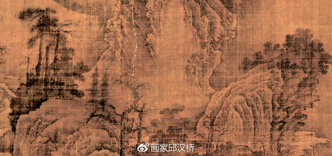 汉桥话画:全景式山水画荆浩《匡庐图》