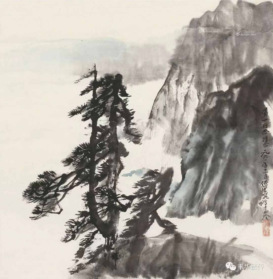 0005  何海霞《云松图》 尺寸:34×34cm 估价:rmb5,000-8,000