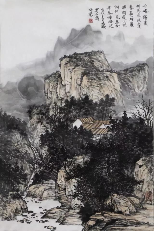 山水画名家段铁:书画颂千秋,丹青献泰山