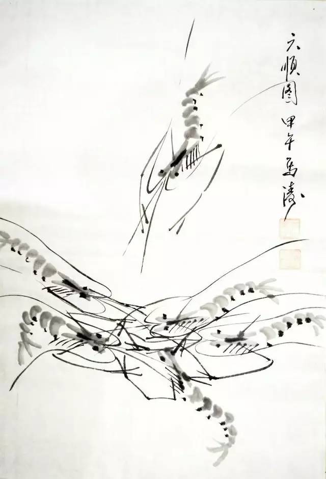 著名画家西北虾王马涛 虾图系列作品欣赏