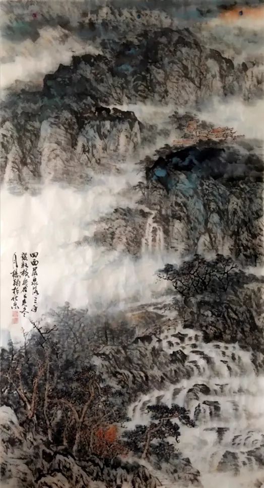 女画家杨楠山水画作品赏析