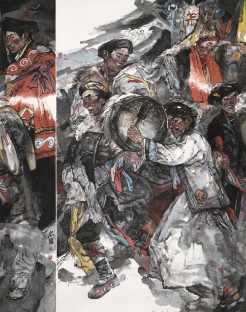 王忠伟国画作品,全国美展国画获奖作品 艺术典藏:当代著名画家王忠伟作品赏析