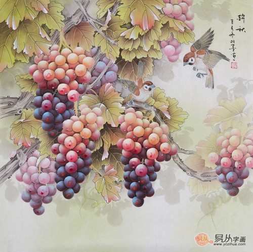 适合餐厅挂的装饰画,这些小品花鸟画精致唯美寓意好