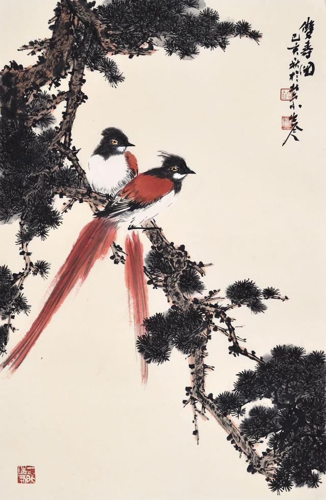 中国主题性花鸟画研究会理事——岑今,作品独具时代特色