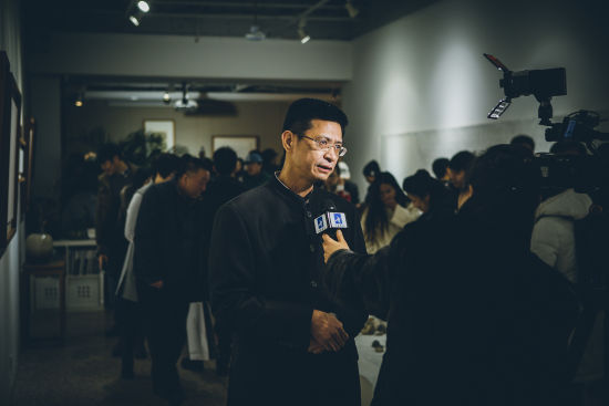 中央书画频道采访洪顺章 