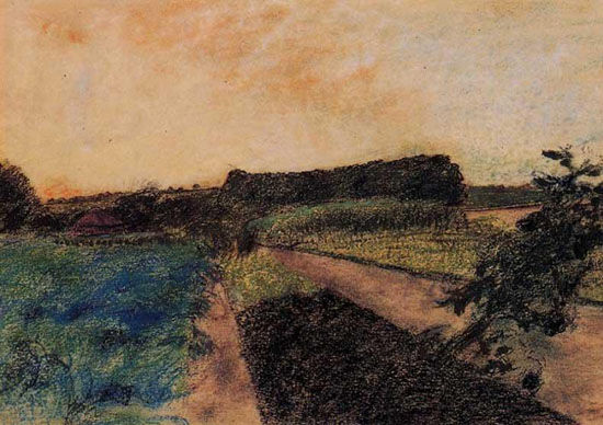 《奥恩河之景》 　　来源：埃德加德加