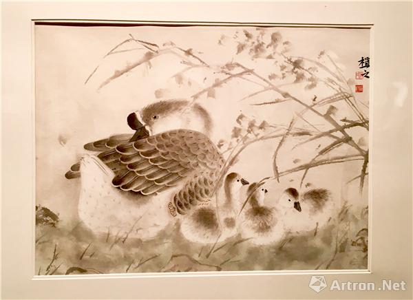 许晓彬《闲适》34cm46cm 纸本设色 2013年