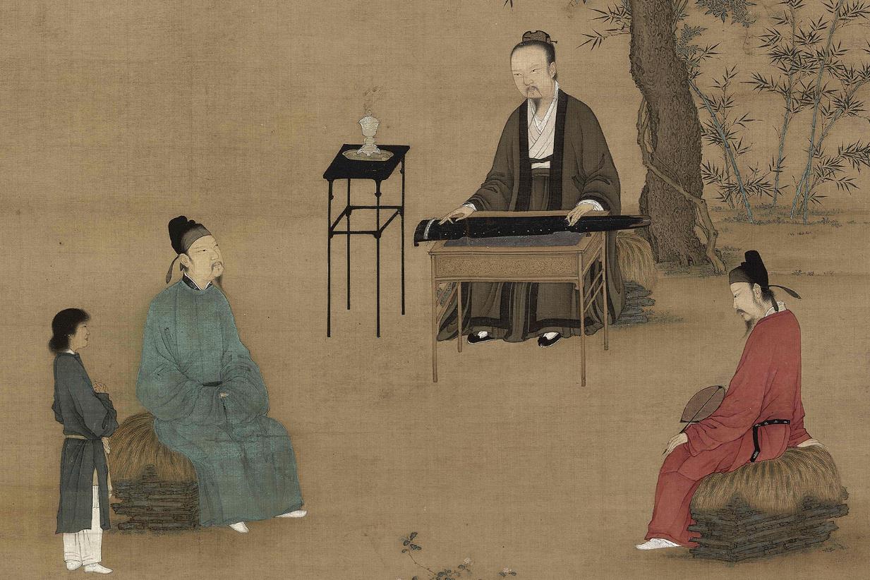 《听琴图》代表宋徽宗的绘画水平和艺术思想《听琴图》现藏于北京