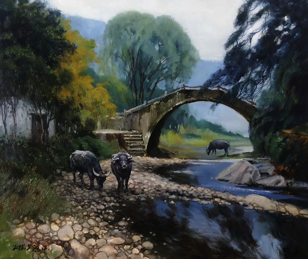 江南乡韵—杨涤江乡村油画艺术品鉴