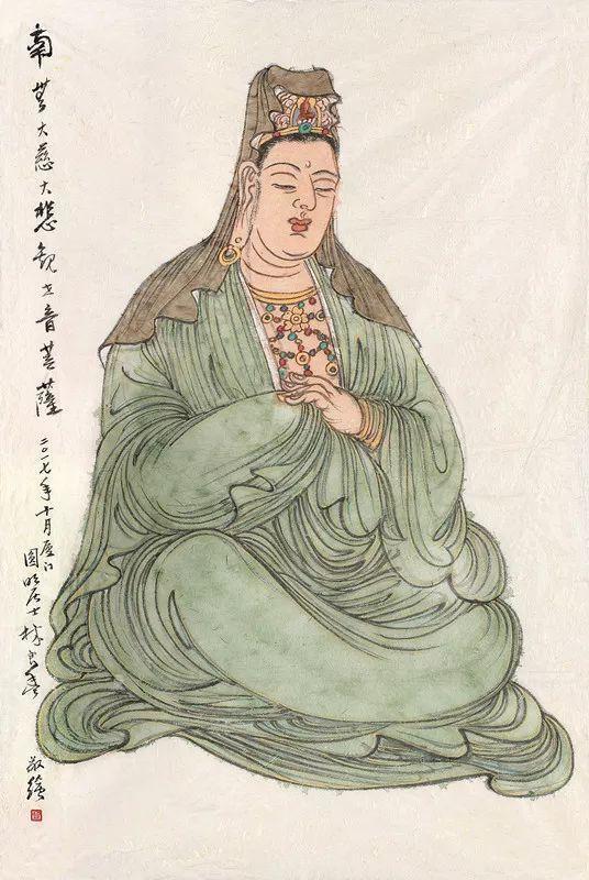 二〇一七年十月厦门,  圆明居士林良丰敬绘.