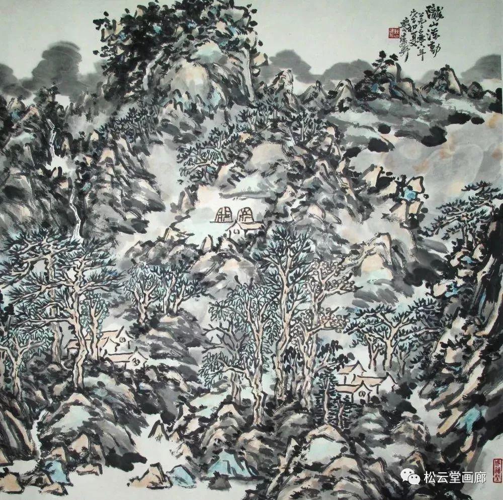 曹建华《山水》68x68(8000元)