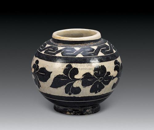 白地黑绘磁州窑