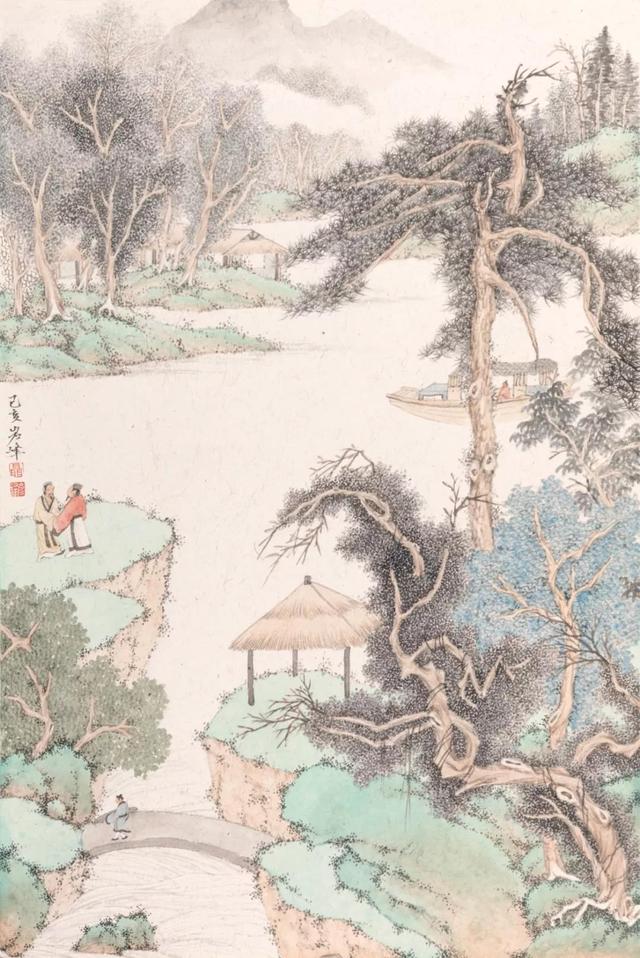 品鉴|《翠林会友》与《苍翠纳百川》